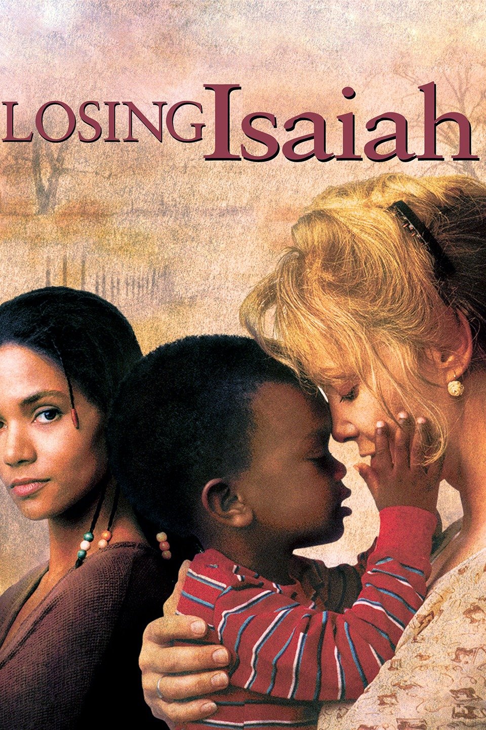 Losing Isaiah. Movie Poster. Jessica Lange. Halle Berry. Young Boy. Mother. Closeup.
